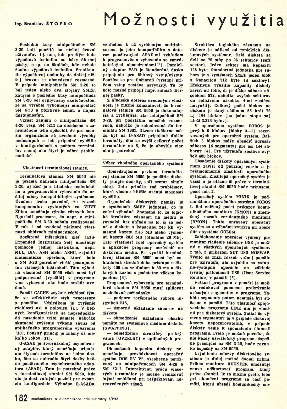 GOLEM Článok v časopise MAA z roku 1985 časť 1